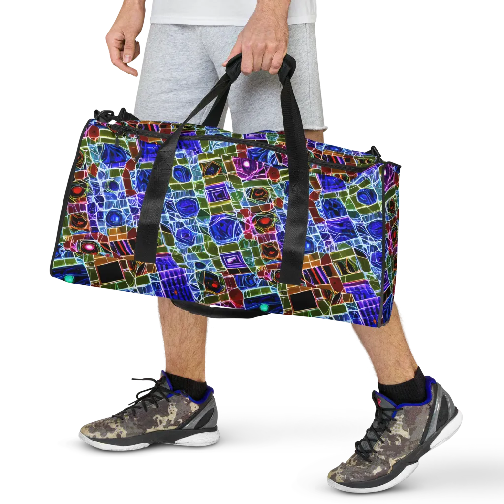 Neon Shardwork on Duffle Bag — Front