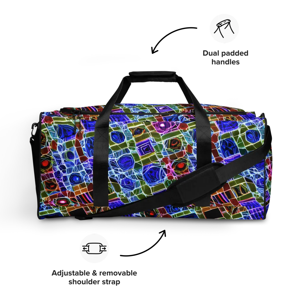 Neon Shardwork on Duffle Bag — Front
