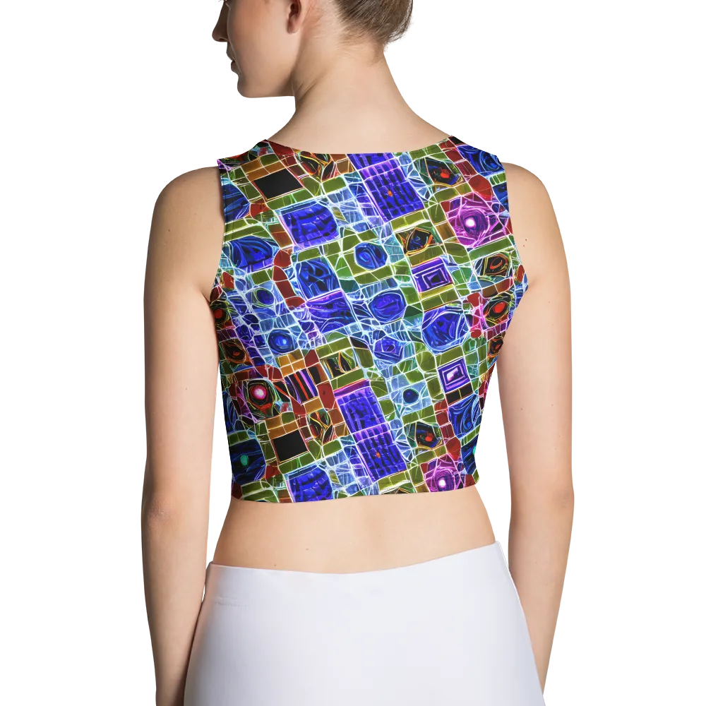 Neon Shardwork on Crop Top — Back
