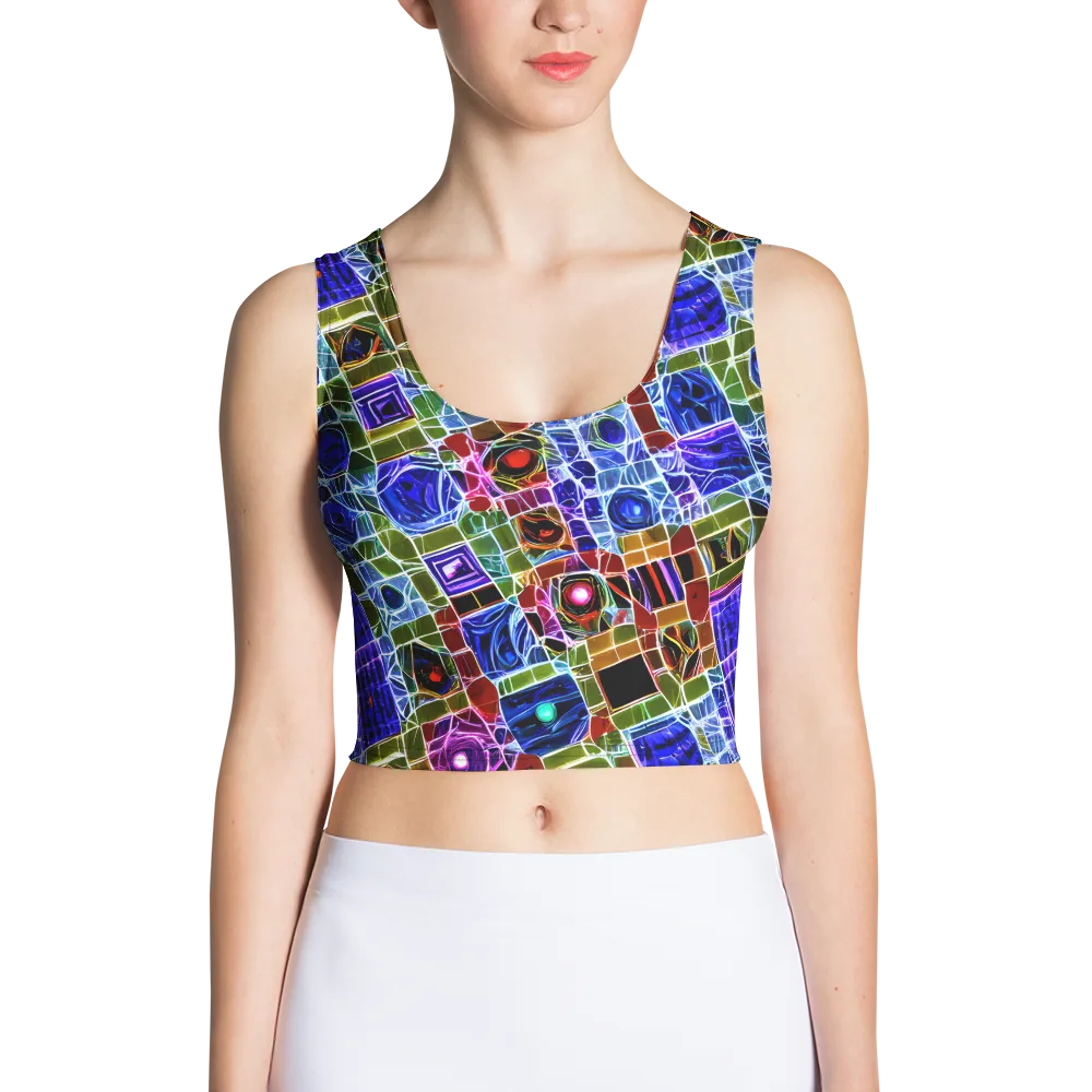Neon Shardwork on Crop Top — Front