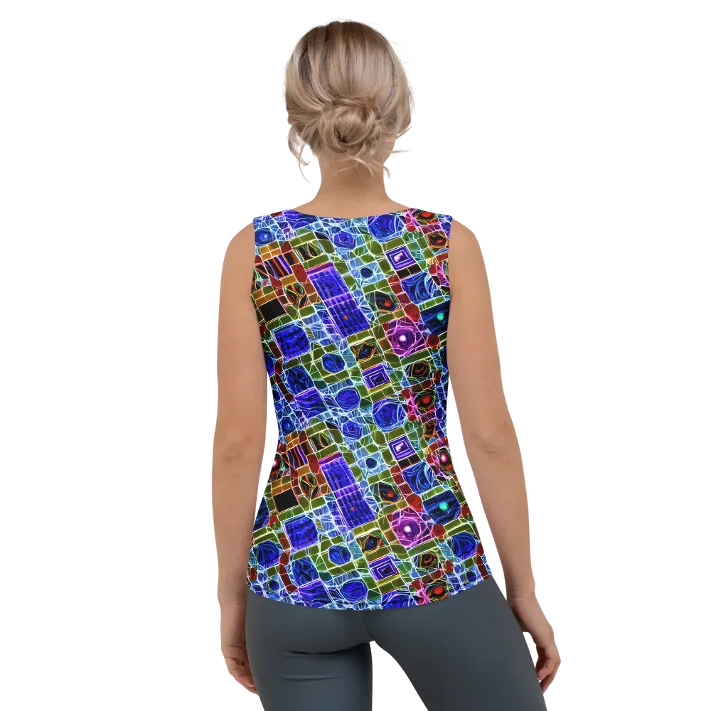 Neon Shardwork on Women's Tank Top — Back