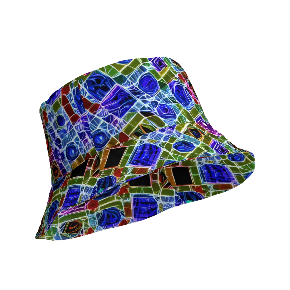 Neon Shardwork on Reversible Bucket Hat — Product details Outside