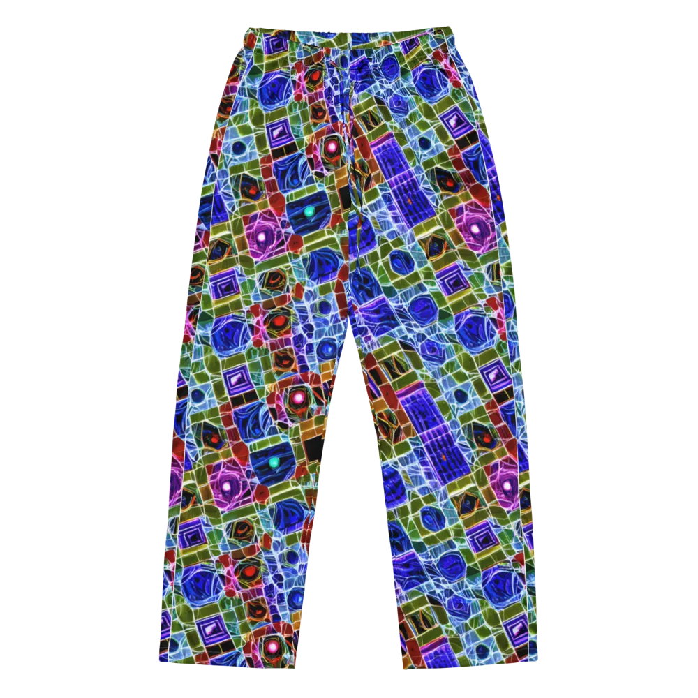 Neon Shardwork on Women's Pajama Pants — Front