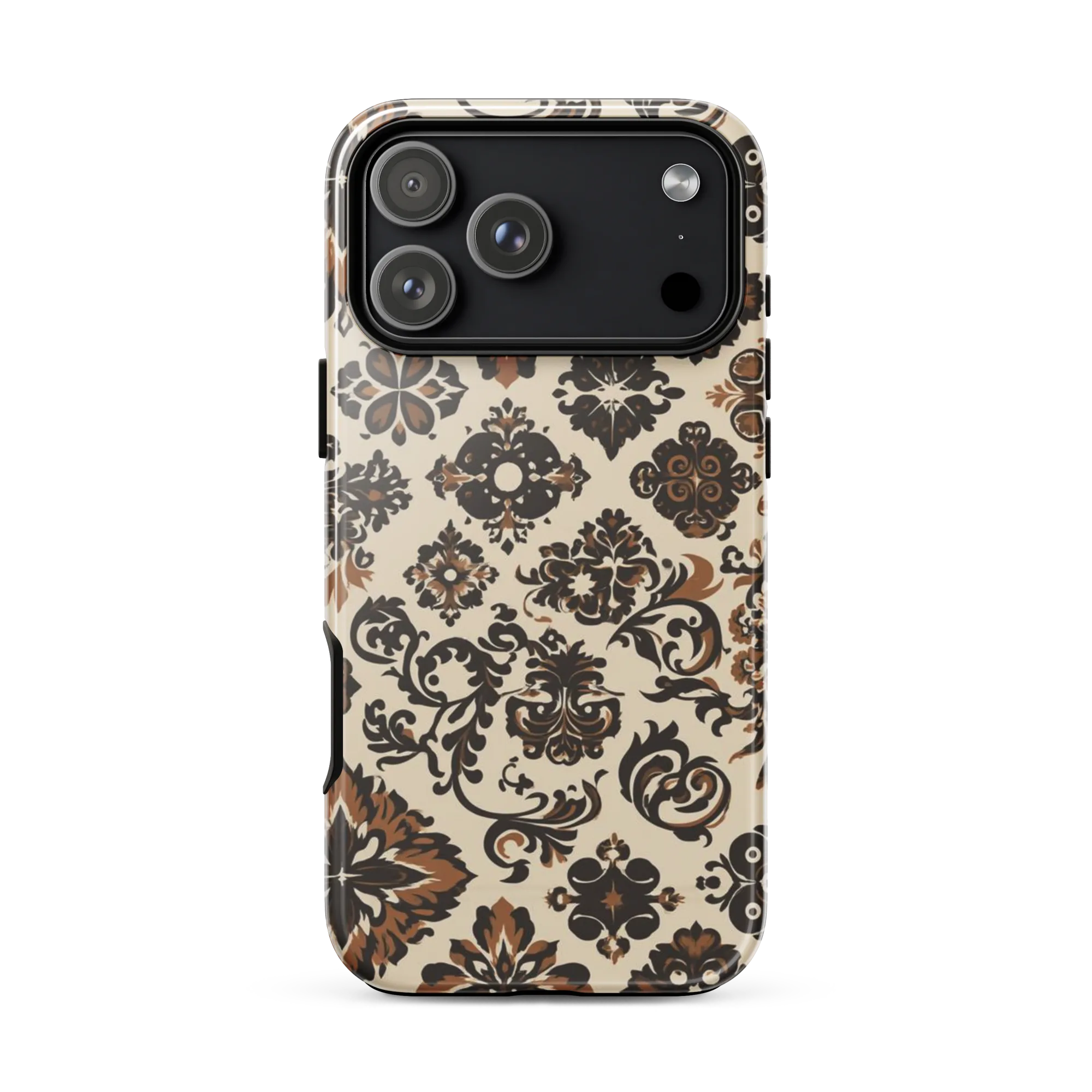 Cinnamon Damask on Tough Case for iPhone® — Front