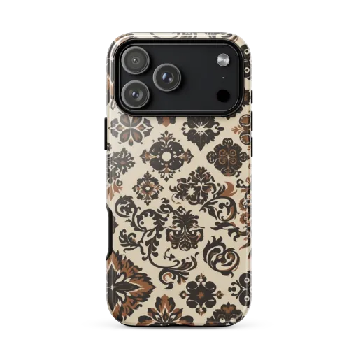 Cinnamon Damask on a Tough Case for iPhone®