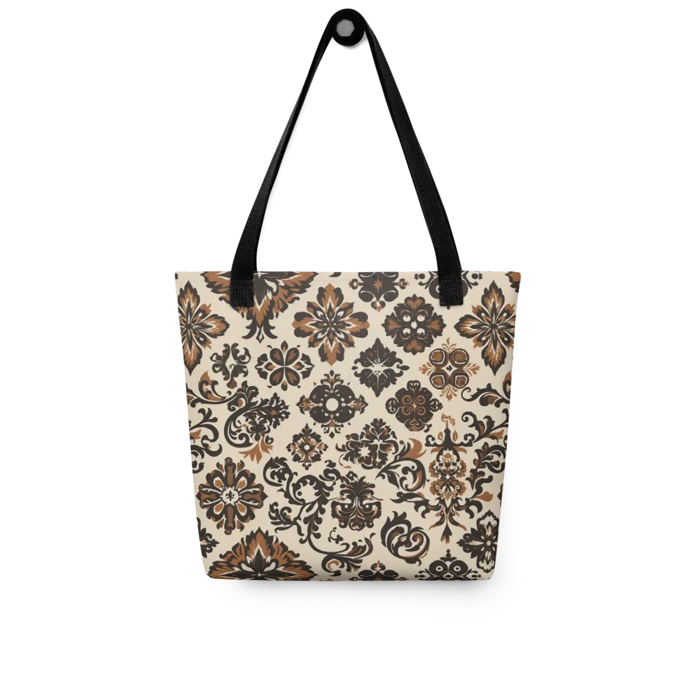 Cinnamon Damask on Tote Bag — Front