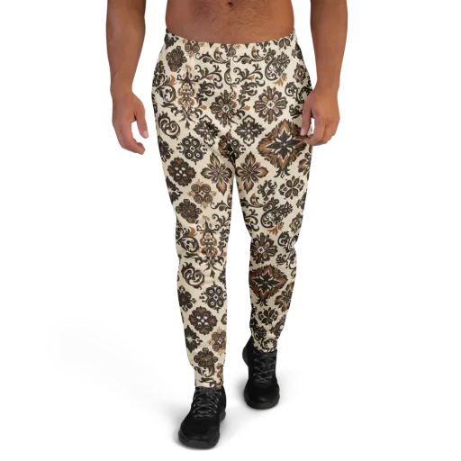 Cinnamon Damask on a Men's Joggers