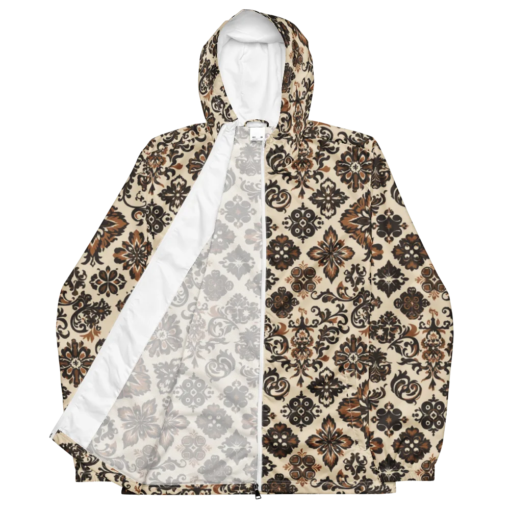 Cinnamon Damask on Men's Windbreaker — Front