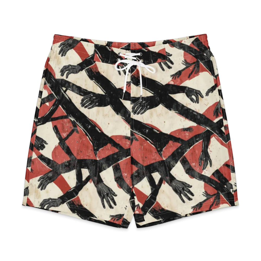 Midnight Reach on Men's Board Shorts — Front