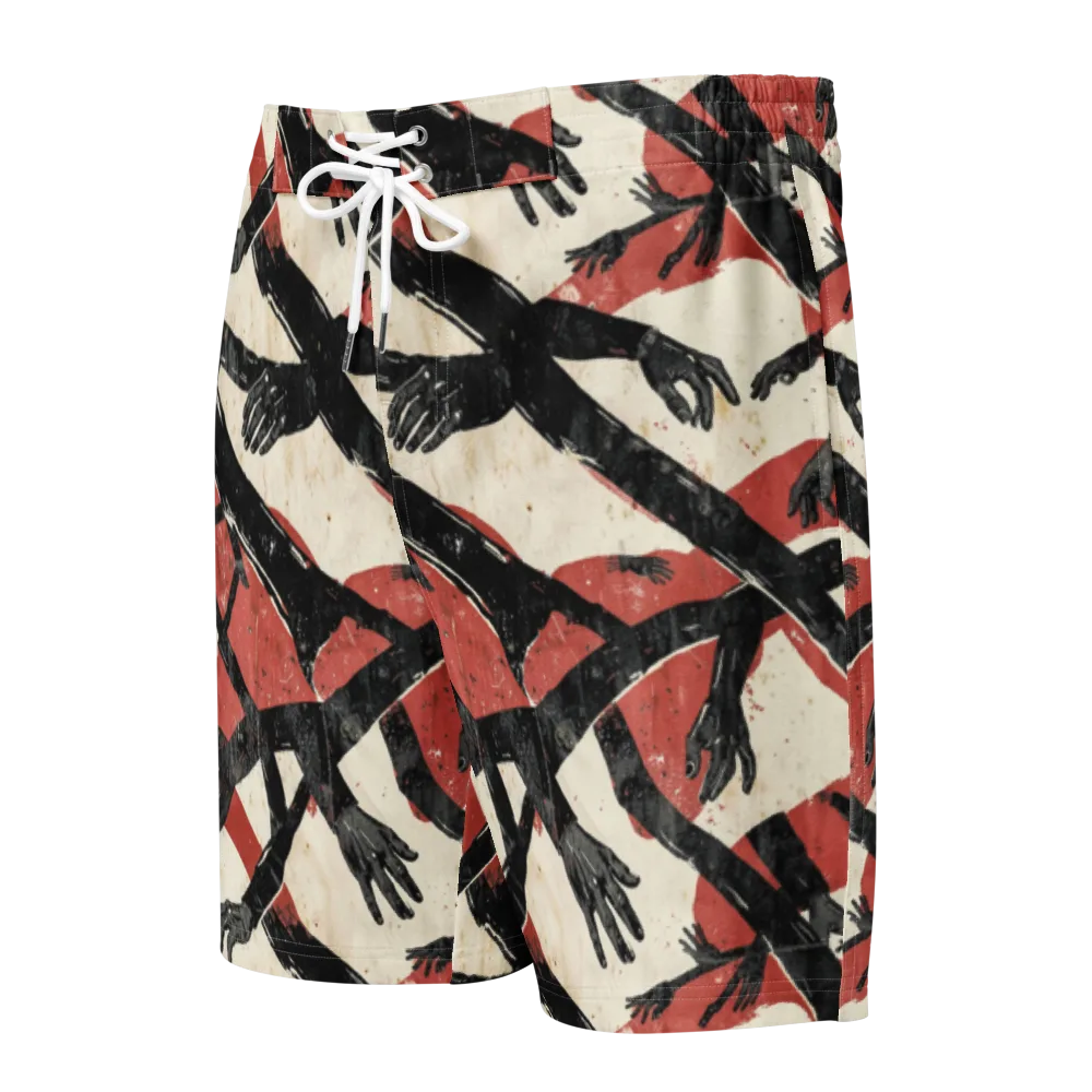 Midnight Reach on Men's Board Shorts — Front