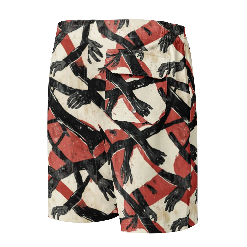 Midnight Reach on Men's Board Shorts — Back