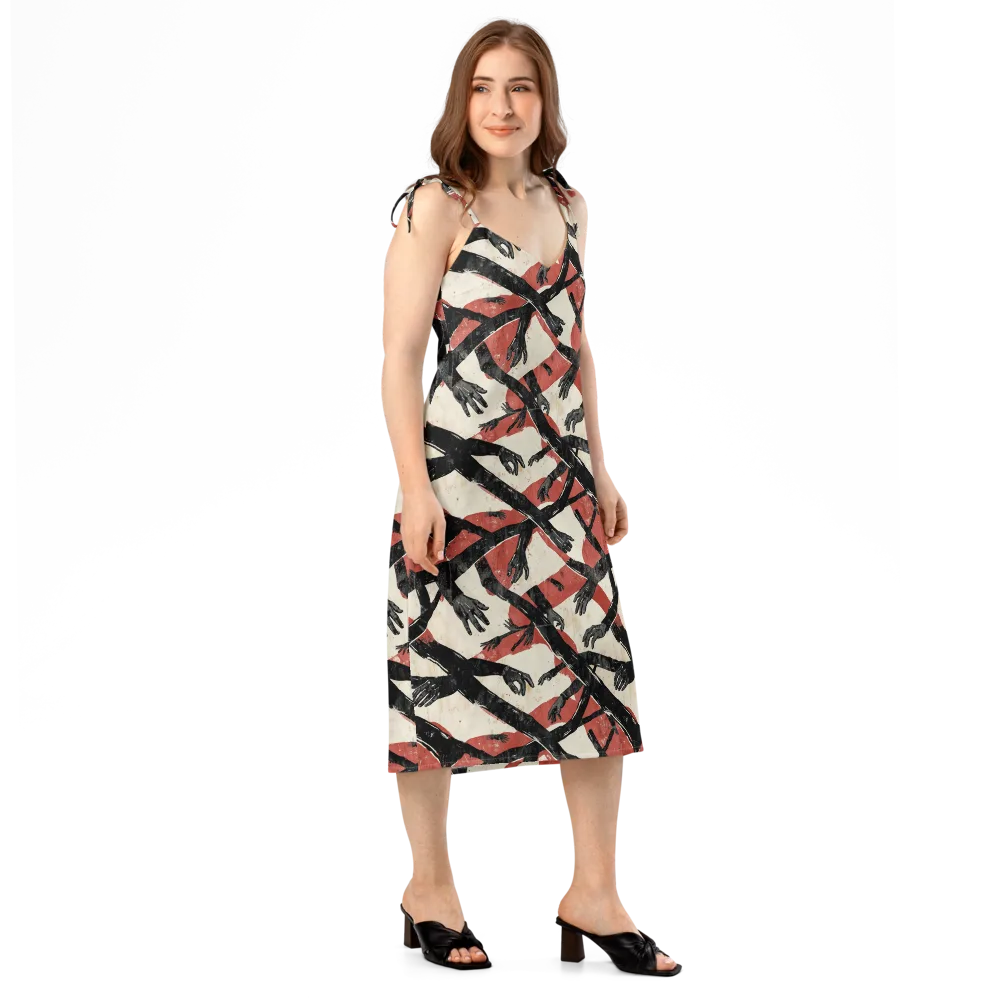 Midnight Reach on Slip Dress — Right Front
