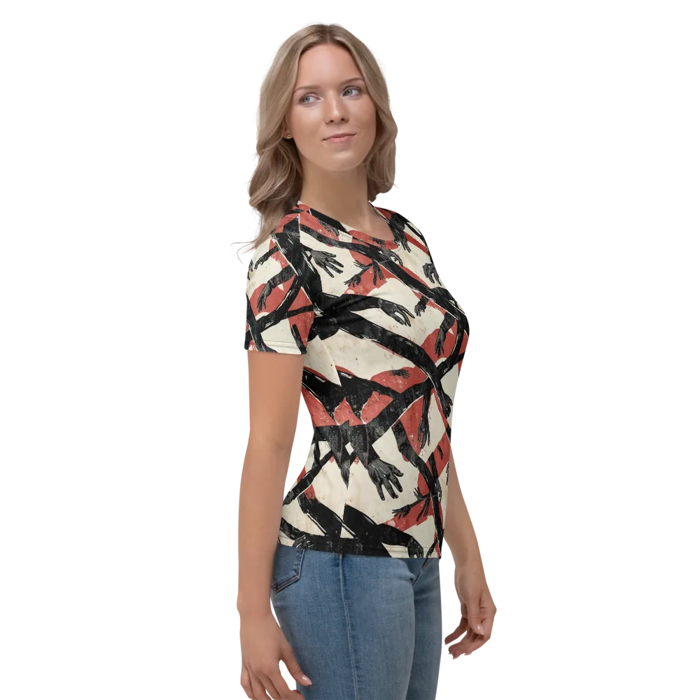 Midnight Reach on Women's Crew Neck T-Shirt — Right
