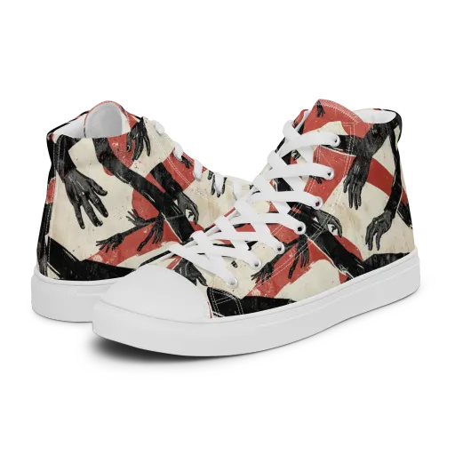 Midnight Reach on a Women's High Top Canvas Shoes