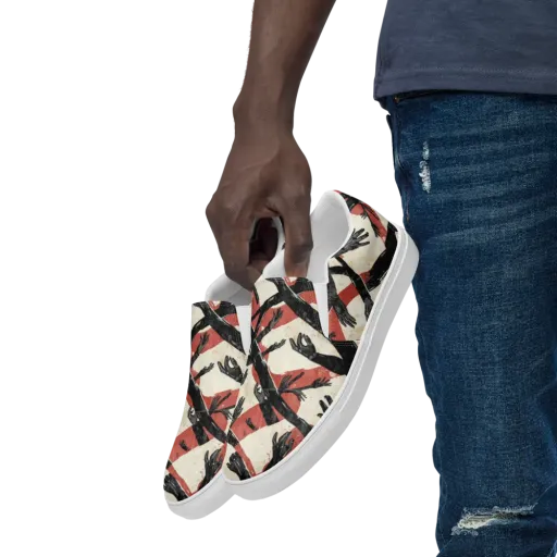 Midnight Reach on a Men's Slip-On Canvas Shoes