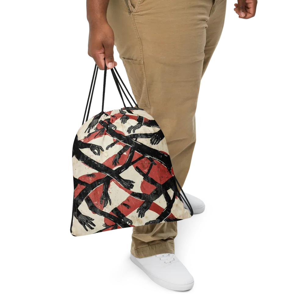 Midnight Reach on Drawstring Bag — Front