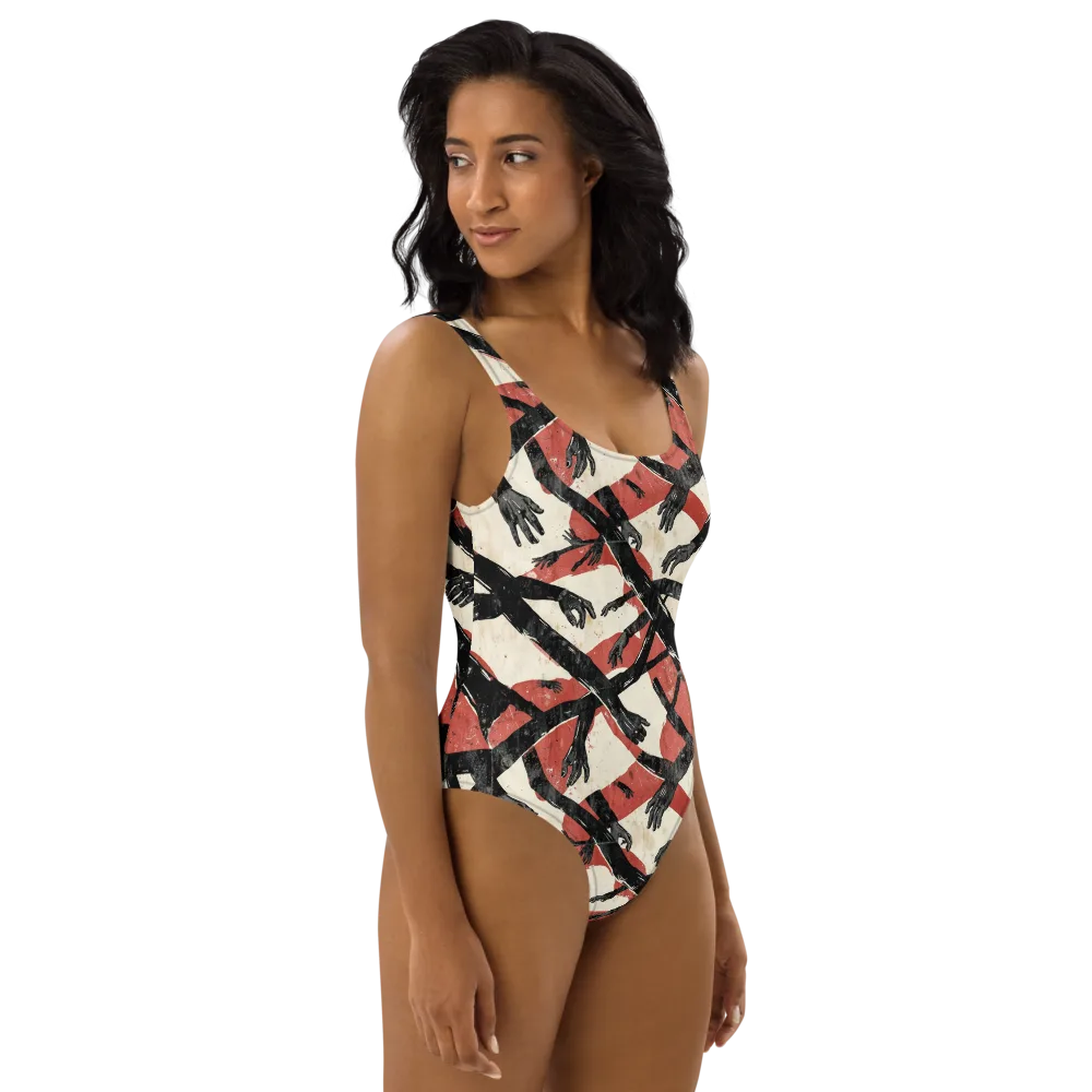 Midnight Reach on One-Piece Swimsuit — Right