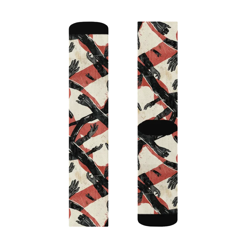 Midnight Reach on Socks — Right Sock
