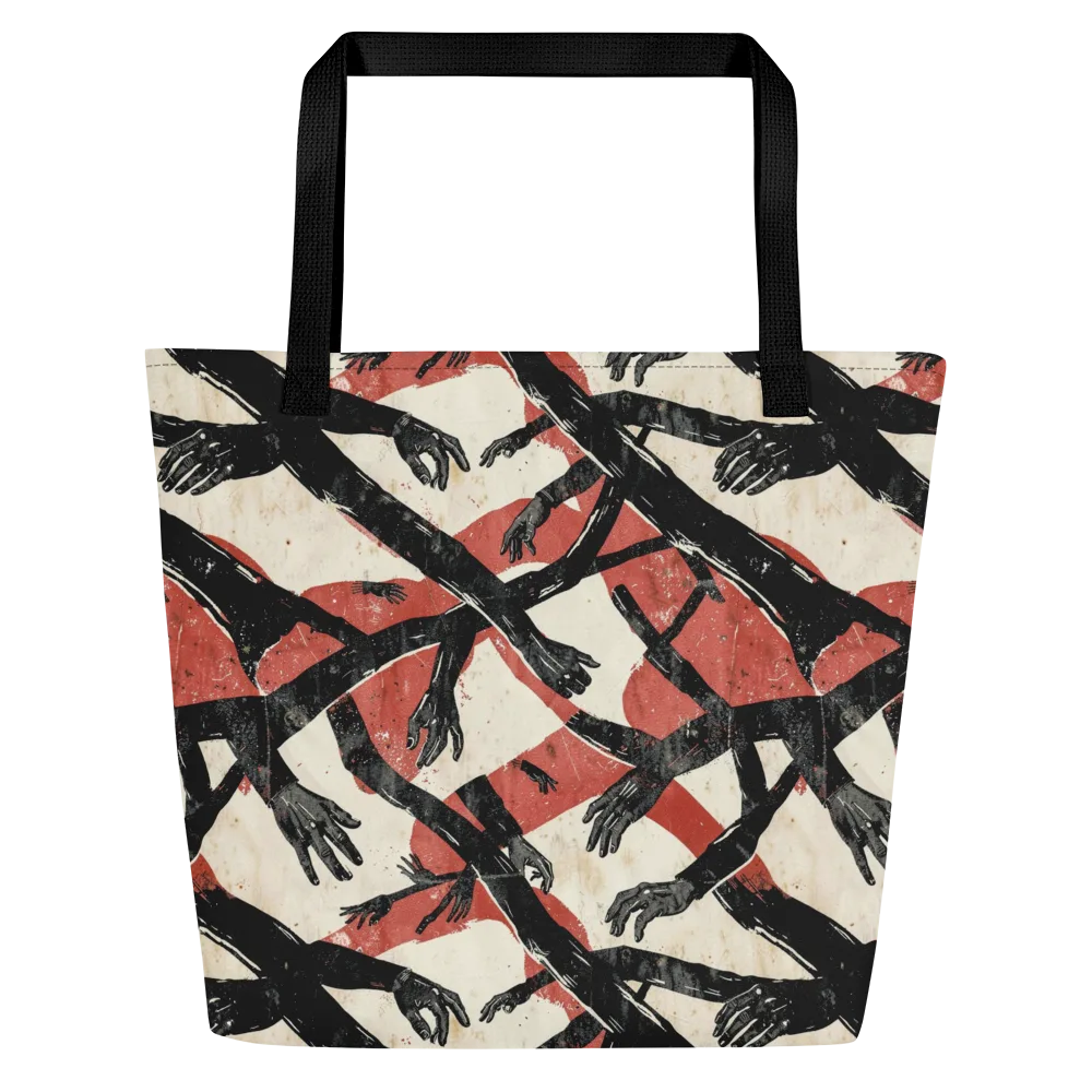 Midnight Reach on Large Tote Bag W/ Pocket — Front