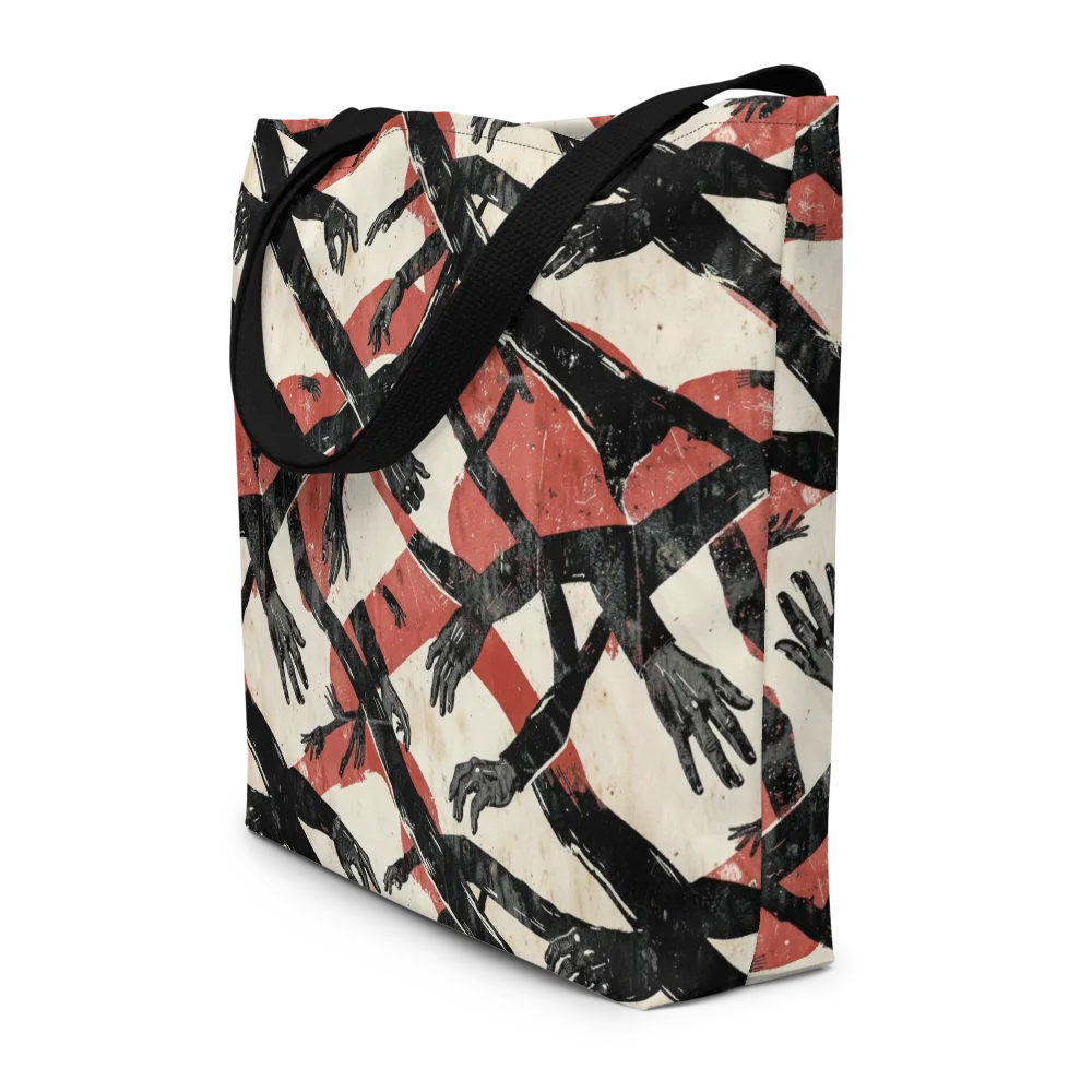 Midnight Reach on Large Tote Bag W/ Pocket — Front
