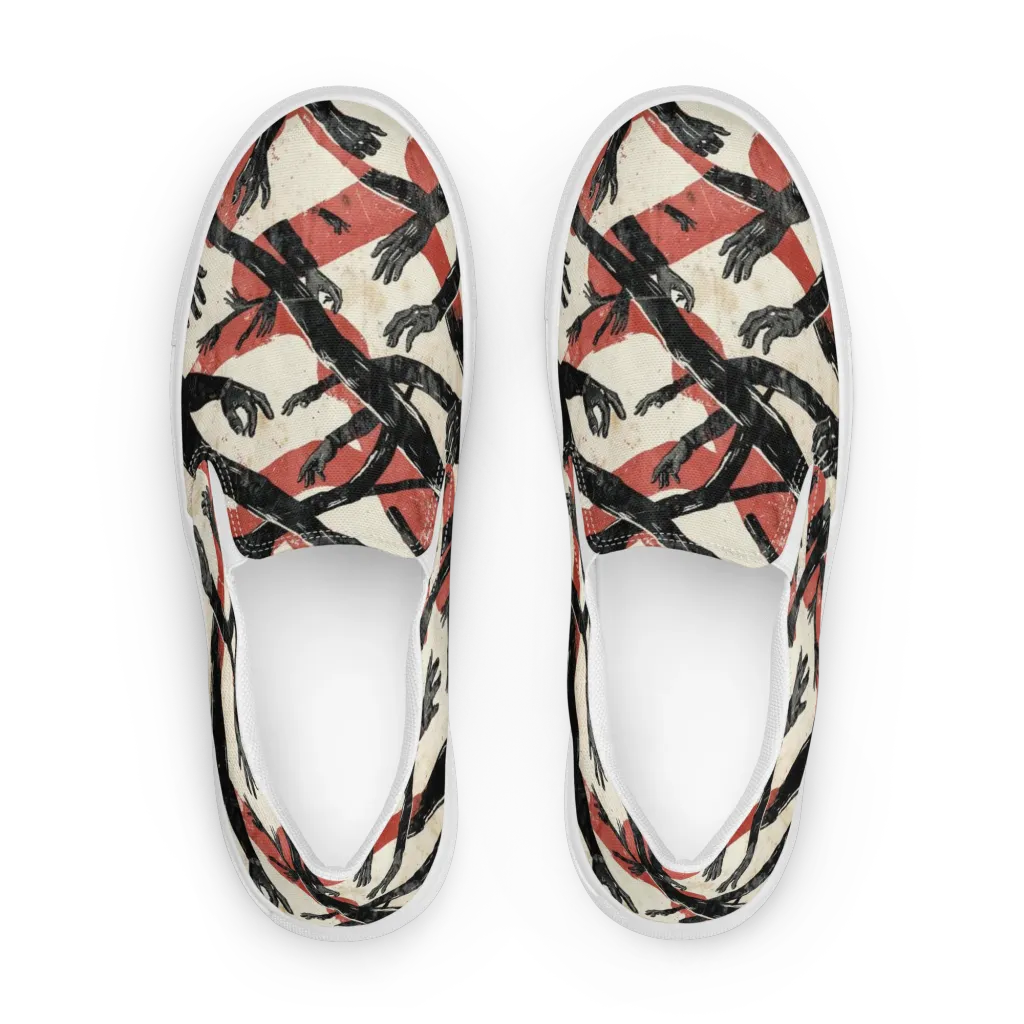 Midnight Reach on Women's Slip-On Canvas Shoes — Front