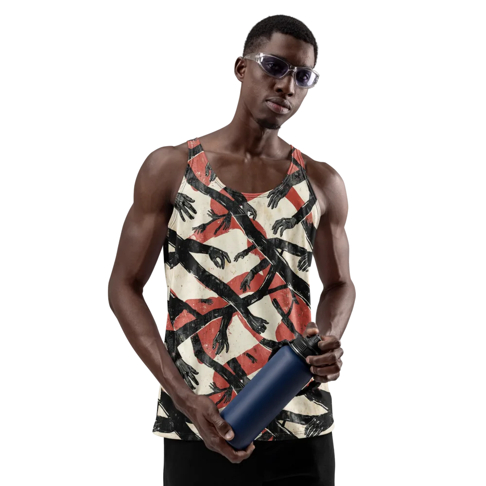 Midnight Reach on Men's Tank Top — Front