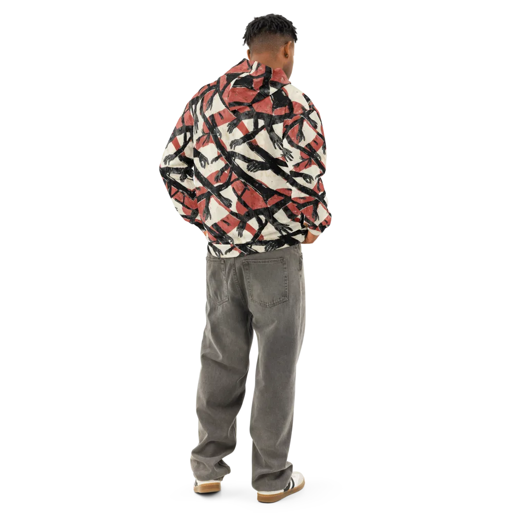 Midnight Reach on Cotton Hoodie — Back