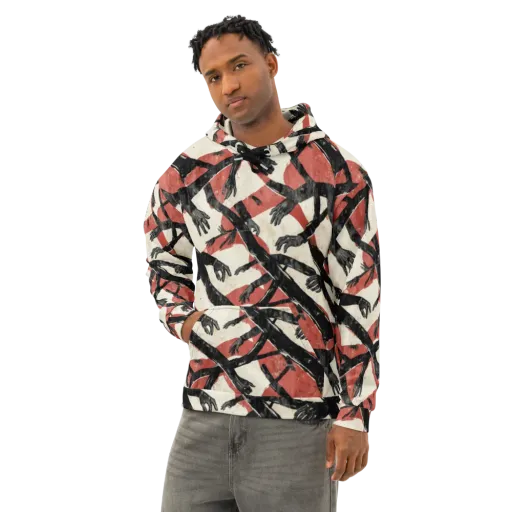 Midnight Reach on a Cotton Hoodie
