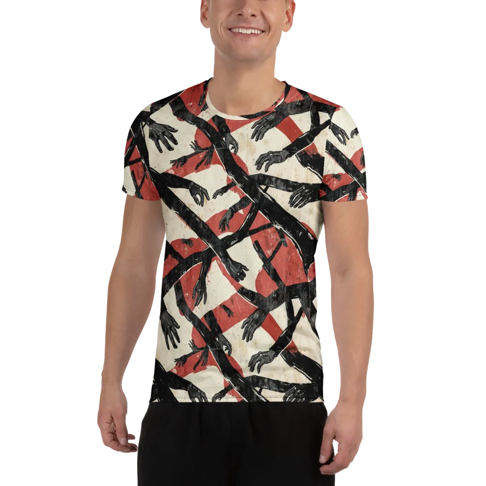 Midnight Reach on Men's Athletic T-Shirt — Front
