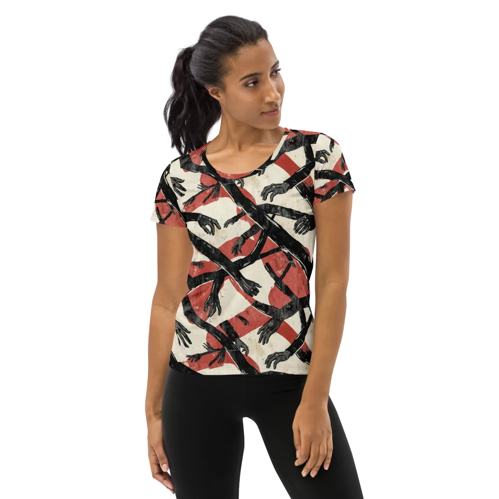 Midnight Reach on Women's Athletic T-Shirt — Front