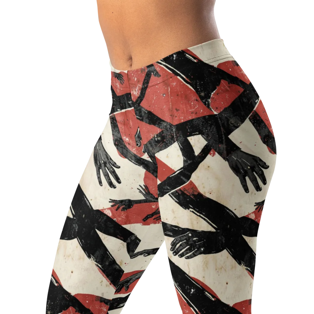 Midnight Reach on Leggings — Left Front