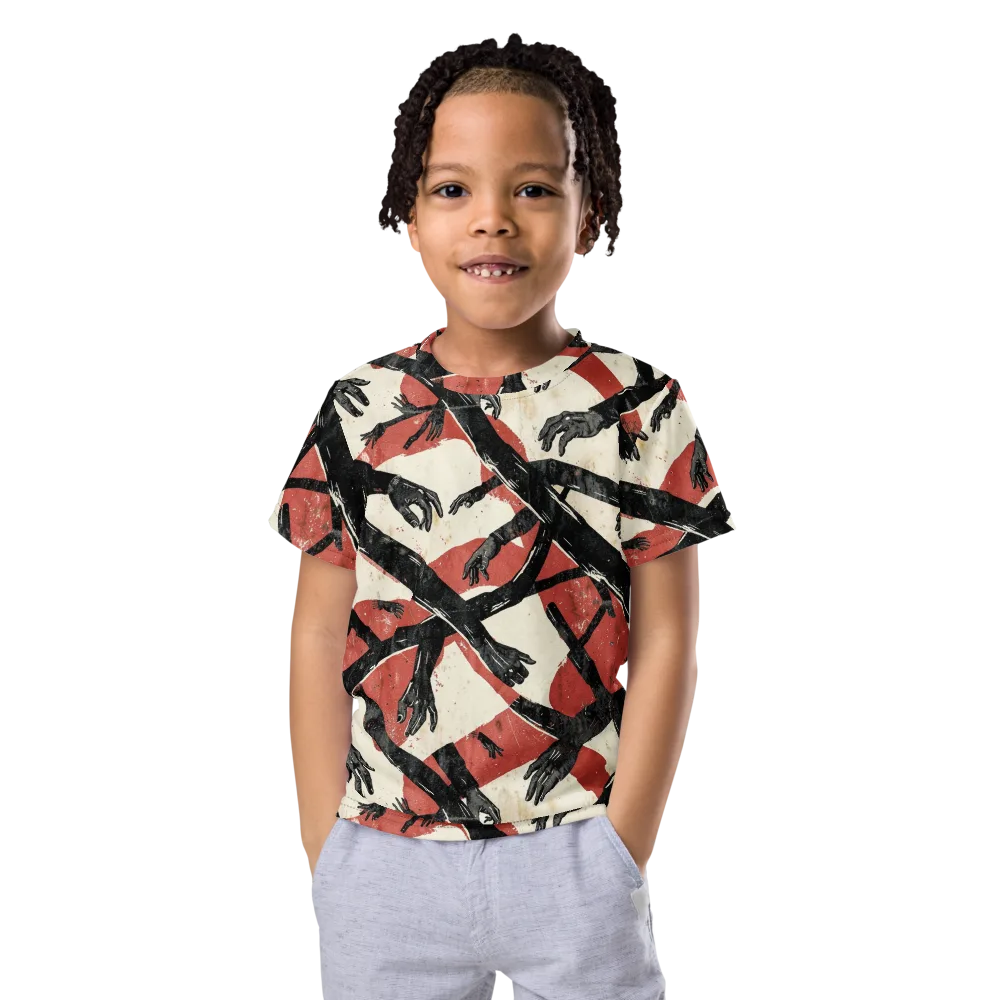 Midnight Reach on Kids Crew Neck T-Shirt — Front