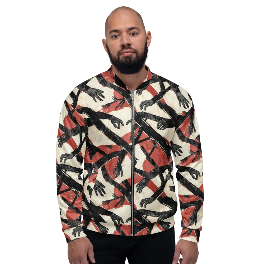 Midnight Reach on Bomber Jacket — Front