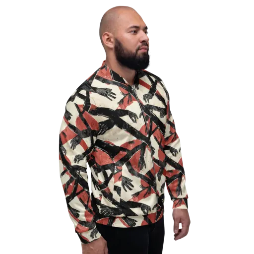 Midnight Reach on Bomber Jacket
