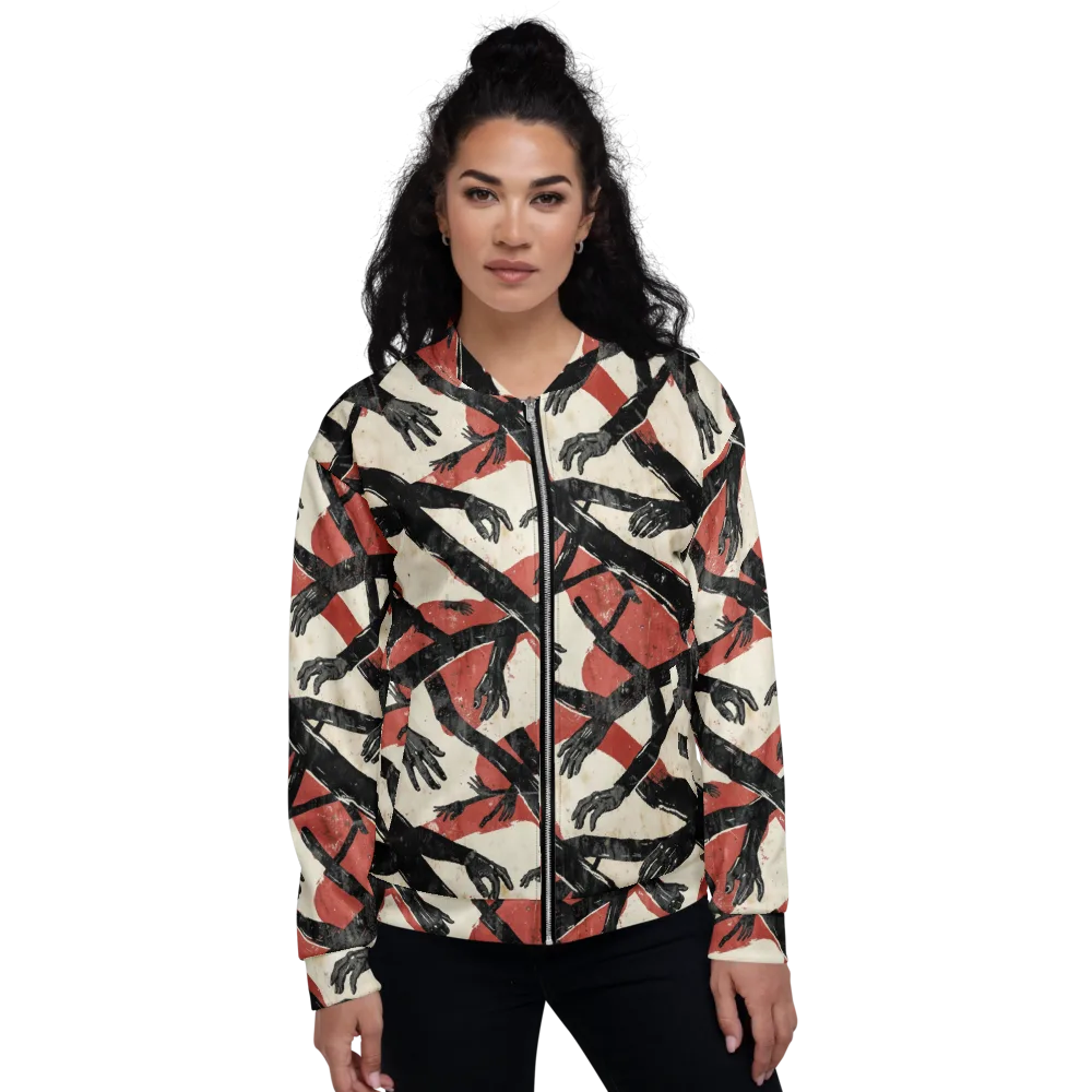 Midnight Reach on Bomber Jacket — Front