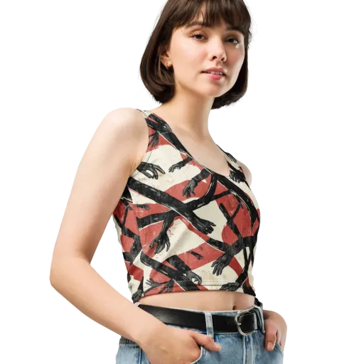 Midnight Reach on a Crop Top