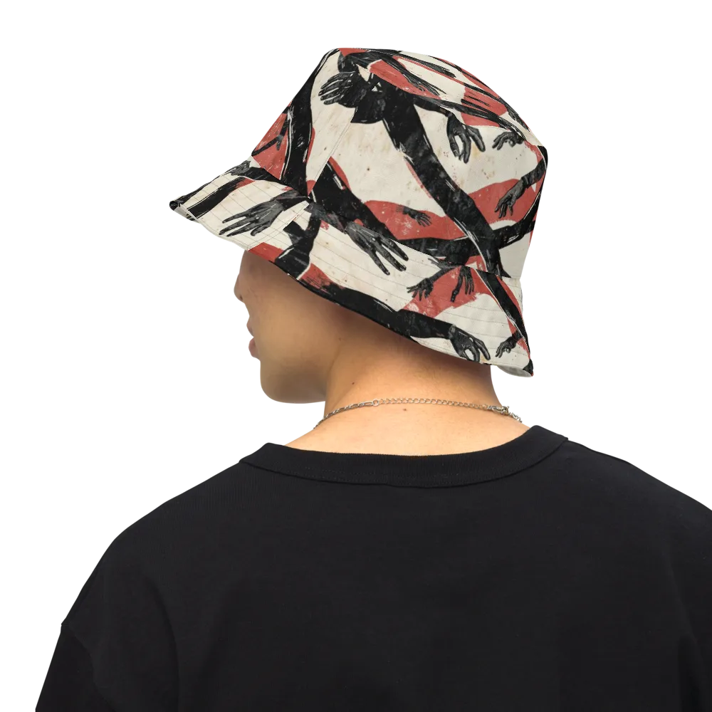 Midnight Reach on Reversible Bucket Hat — Back Inside