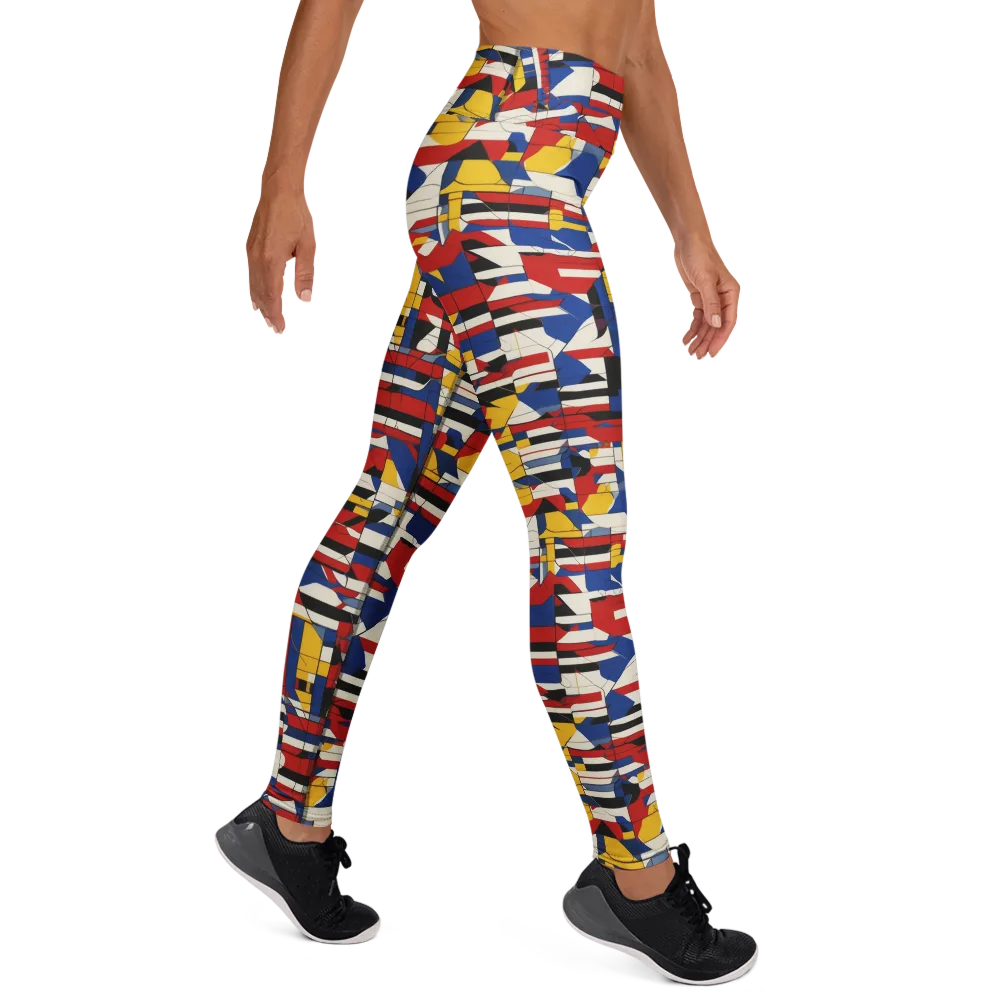 Chromatic Blueprint on Yoga Leggings — Right
