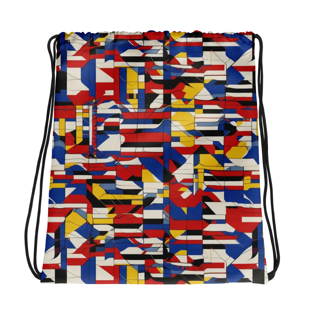 Chromatic Blueprint on Drawstring Bag — Photo