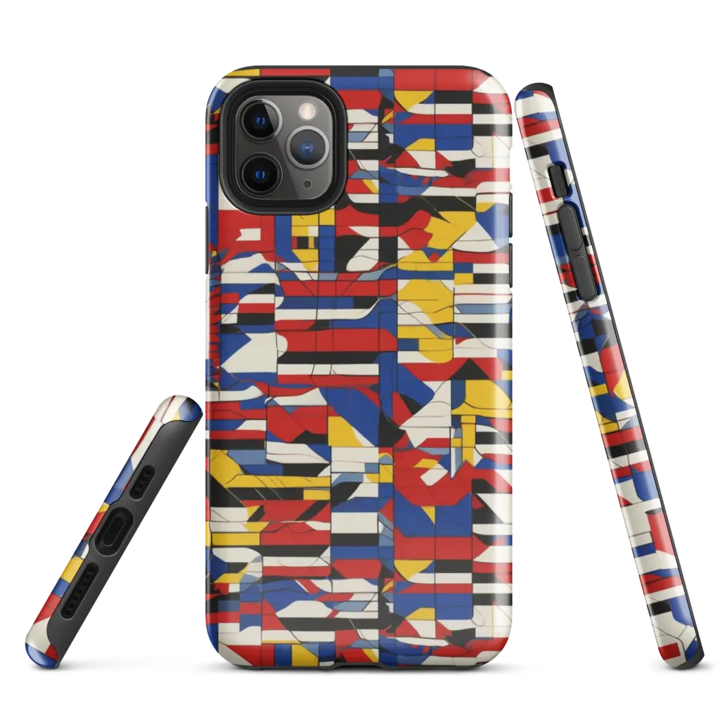 Chromatic Blueprint on Tough Case for iPhone® — Front