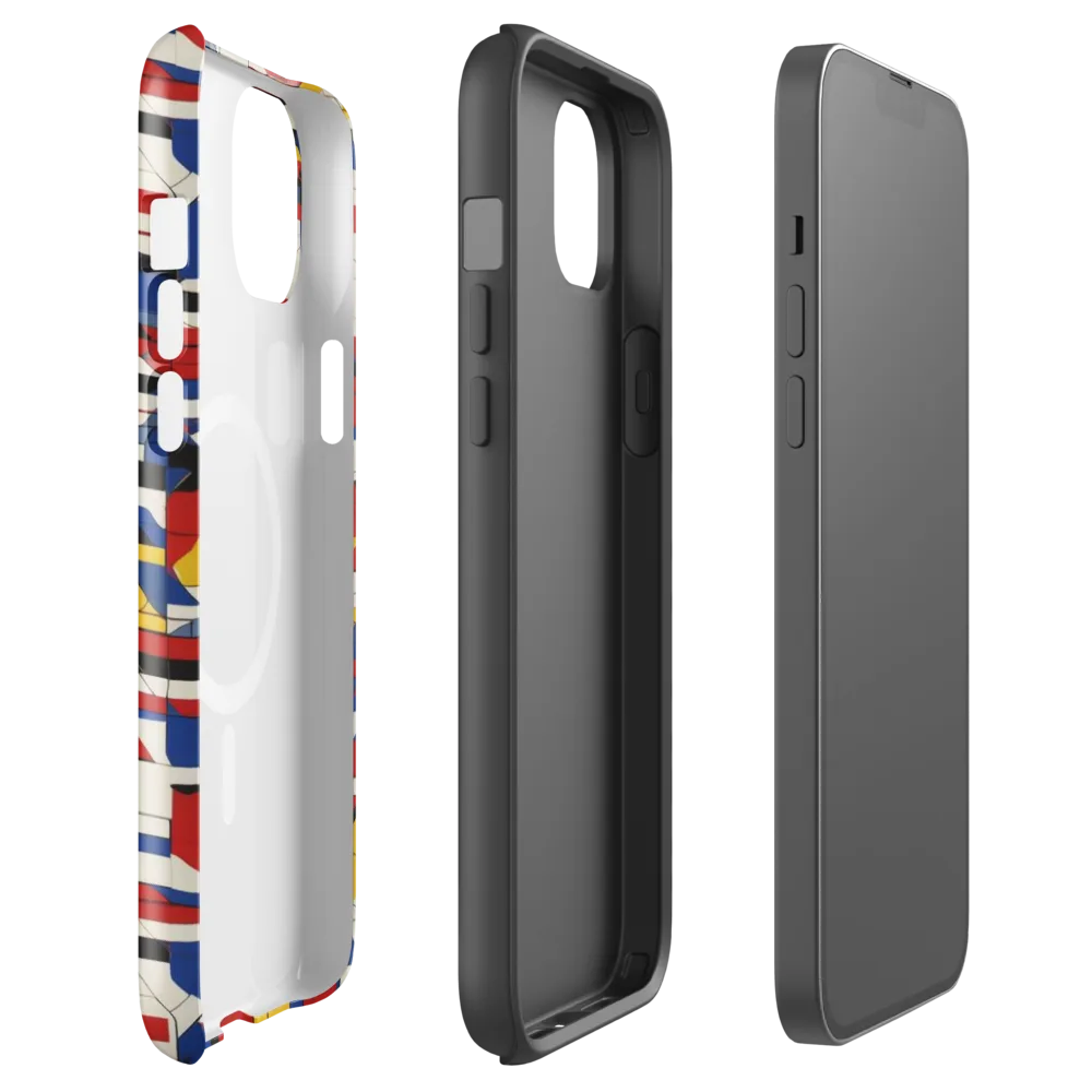 Chromatic Blueprint on MagSafe Tough Case for iPhone® — Front