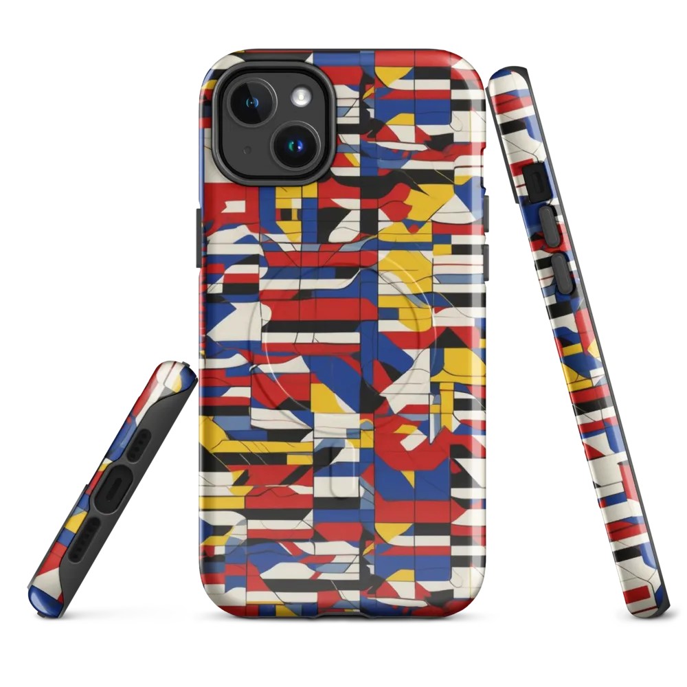 Chromatic Blueprint on MagSafe Tough Case for iPhone® — Front