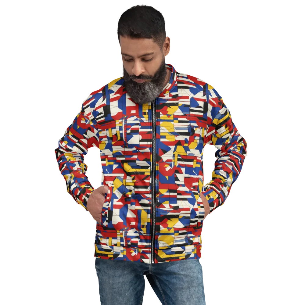 Chromatic Blueprint on Bomber Jacket — Front