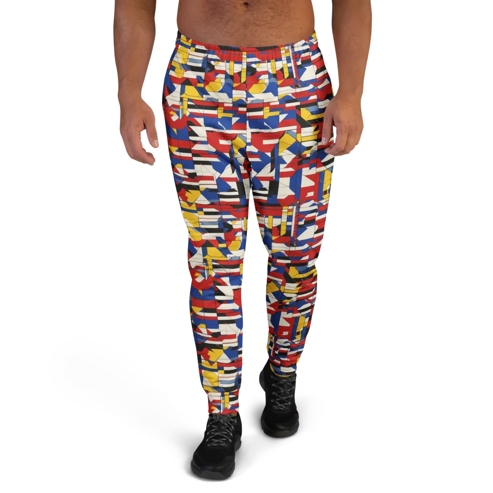 Chromatic Blueprint on Men's Joggers — Front