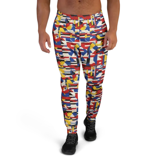 Chromatic Blueprint on a Men's Joggers