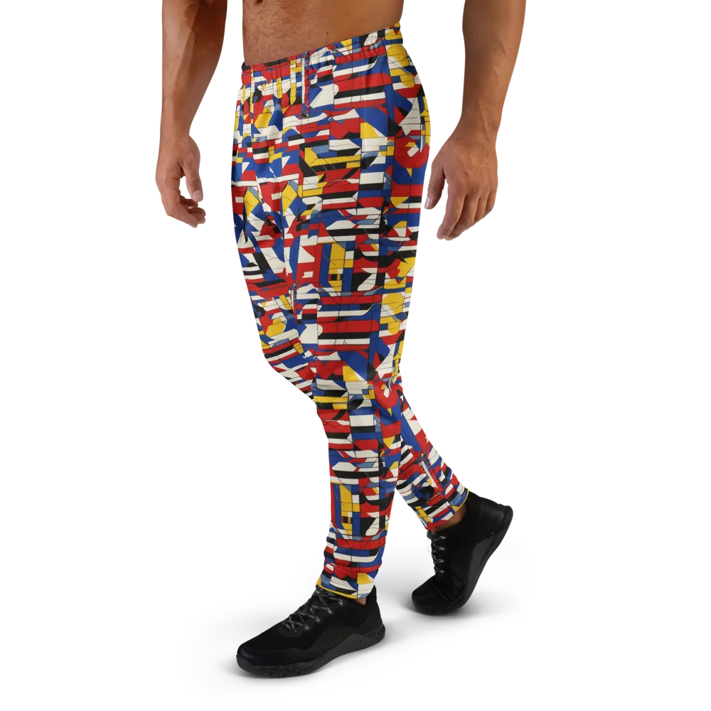 Chromatic Blueprint on Men's Joggers — Left