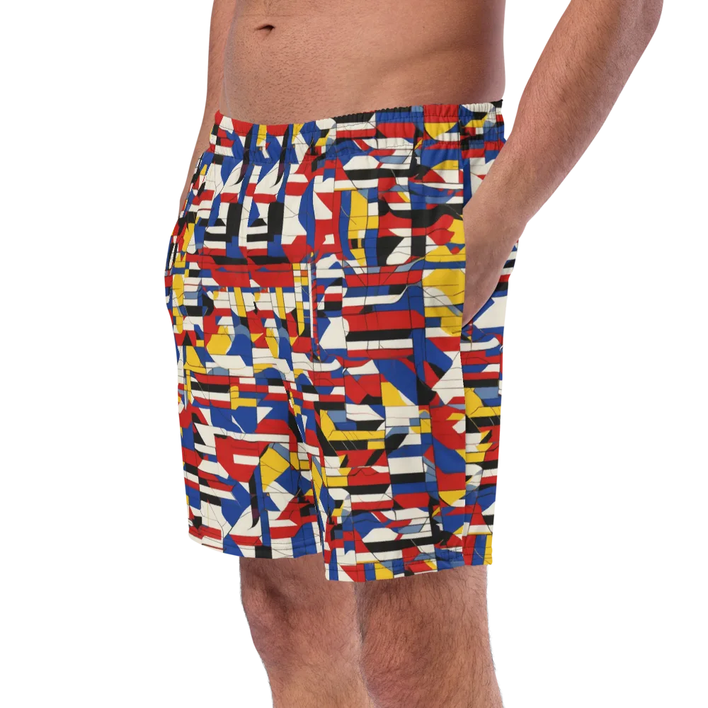 Chromatic Blueprint on Swim Trunks — Left Front