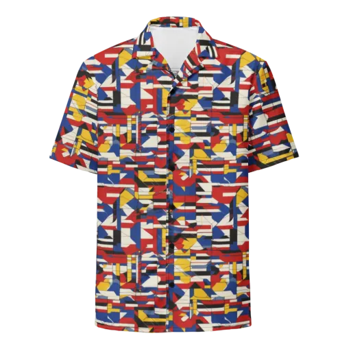 Chromatic Blueprint on a Button Shirt