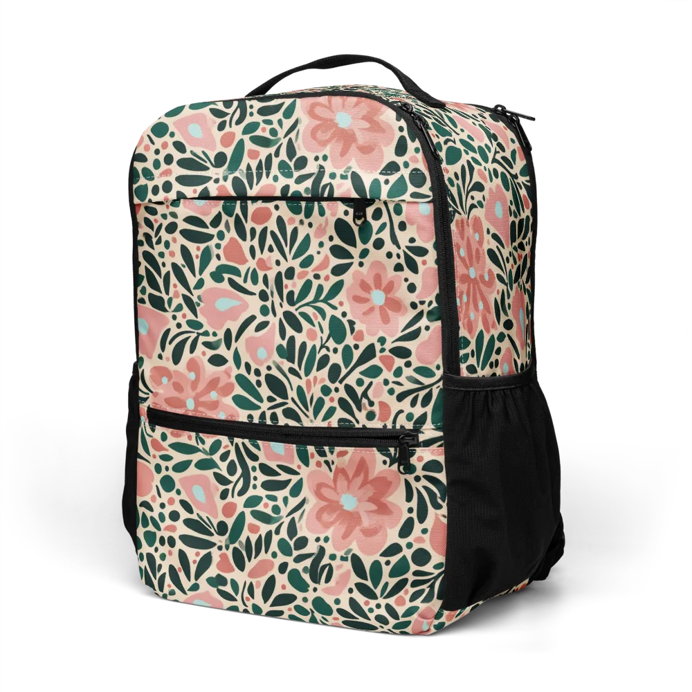 Rosewater Meadow on Utility Backpack — Left Front