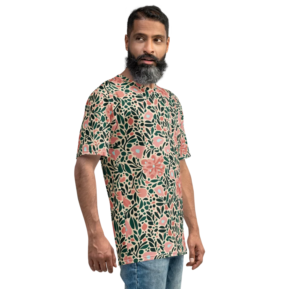 Rosewater Meadow on Men's Crew Neck T-Shirt — Right